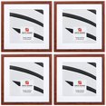 thumbnail image 2 of Craig Frames Contemporary, 16 x 16 Inch Walnut Brown Picture Frame Matted to Display a 12 x 12 Inch Photo, Set of 4, 2 of 4