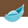 thumbnail image 4 of Banana Peel Pet Bed Pet Nest Banana Shaped Soft Cozy Bed for Dogs Cats with Fastener Tape Design Exquisite Workmanship Safe Secure Sleeping for Pets, 4 of 8