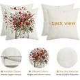 thumbnail image 5 of Valentines Day Pillow Covers 18X18 Set of 2,Vase Heart Floral Decor Holiday Farmhouse Pillow Case Gifts Decoration for Home Sofa Couch AA300-18-2, 5 of 6