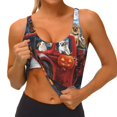 thumbnail image 3 of Fuzoiu Halloween Pets Pumpkins Print Women's Sports Vest,U-Back Sports Tank,Gym Vests,Athletic Sleeveless Shirts,Exercise Undershirts,Yoga, Gym, and Dance Wear-X-Large, 3 of 8