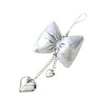 thumbnail image 2 of Arghm Leather Bow Ornament Silver Black,Christmas Tree Decoration,Hanging Pendant for Gift Packaging (5.91x1.97in), 2 of 6