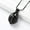 All Black, variant on Cremation Jewelry Teardrop Urn Necklace for Ashes with Hollow Ball Memorial Locket Pendant Urn Jar Keepsake Jewelry for Women Men