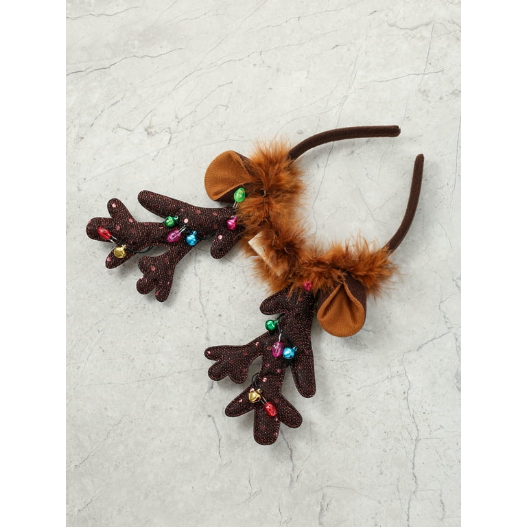 Reindeer Antlers Adult Brown Reindeer Antlers Adult Brown