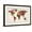 Brown Frame, variant on Art.com Love Hearts Map of the World Map Art Print by Michael Tompsett, 18" x 12"