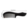 thumbnail image 3 of EeaseMX Peine de cuerno de buey premium, portátil, práctico y masajeador (negro), 3 of 8