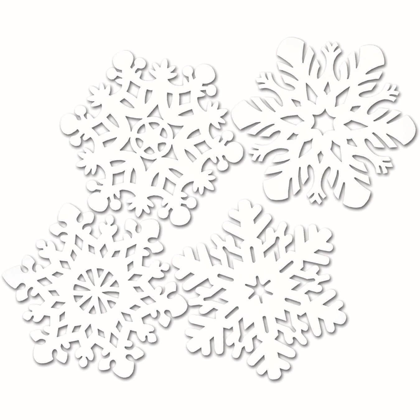 14.4" White Snowflakes (pack of 24)