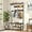 Rustic Brown, variant on Hall Tree With Bench and Shoe Storage, 5 in 1 Entryway With Coat Rack, 71'' Wooden Metal Coat Tree With 14 Hooks, Shoe Storage and Wall Rack for Hallway Mudroom Bedroom (Rustic Brown)