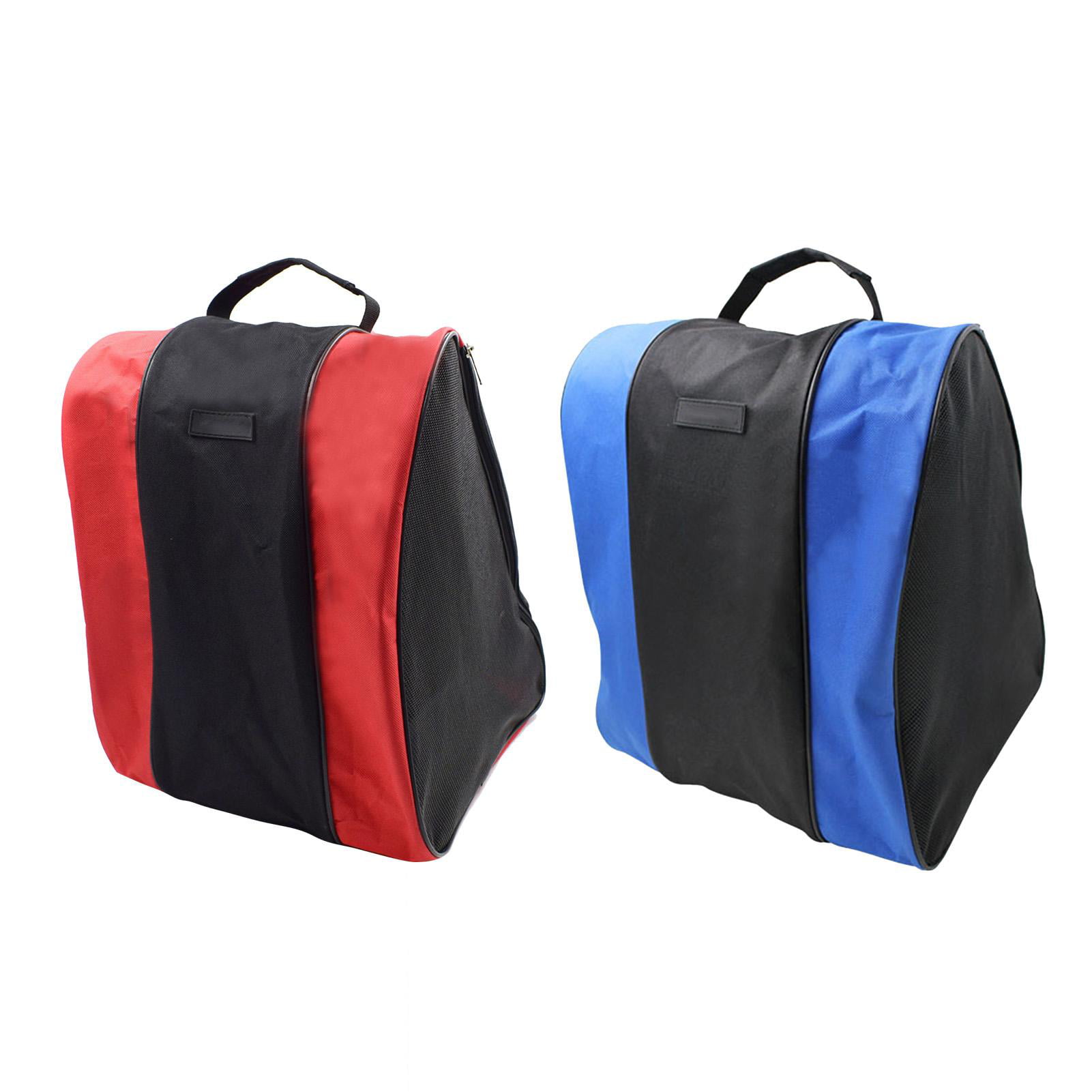 2pcs Large Capacity Roller Skating Bag Triangle Ice Skates Carry Bag Handbag 