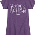 thumbnail image 3 of Wicked - You'Re Gonna Be Popular - Girls Toddler and Youth Fitted Short Sleeve Graphic Tee, 3 of 5