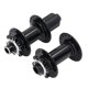 thumbnail image 3 of 2 uds bujes de bicicleta aleación de aluminio negro 32 agujeros bujes de disco de bicicleta delanteros traseros 4 rodamientos para ciclismo de montaña, 3 of 12