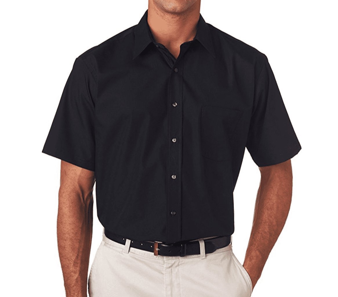Tutorutor Mens Short Sleeve Button Down Shirts Summer Regular Fit Dress Shirts Cotton Loose Work Shirt Casual Beach Pocket Tops