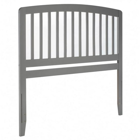 Bowery Hill  Richmond Queen Wood Headboard in Grey
