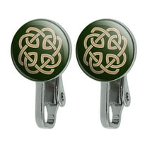 Celtic Knot Love Eternity Novelty Clip-On Stud Earrings
