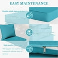 thumbnail image 4 of Pakunoda Outdoor Deep Seat Cushion Set for Patio Furniture, Waterproof & Fade Resistant, 22" L X 22" W X 4" H, Lake Blue, 4 of 7
