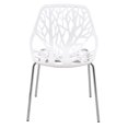 thumbnail image 3 of Silla de comedor LeisureMod Forest Modern, juego de 2 unidades, color blanco, 3 of 9