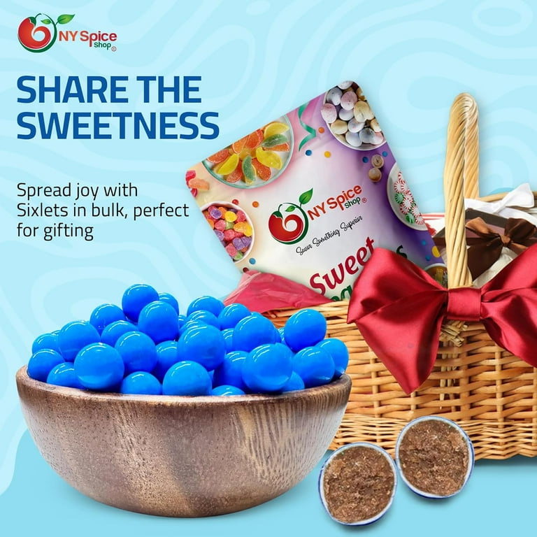NY Spice Shop Royal Blue Sixlets - 1 Pound - Sixlets Candy
