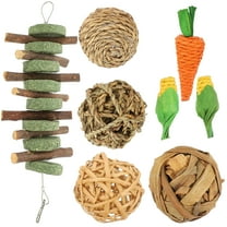 LITINKIMI Small Animal Chew Toys Chinchillas Digestion Improvement 8Pcs 2.6x0.8x0.8in