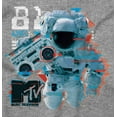 thumbnail image 2 of MTV Static Glitch Boombox Moon Man Romper Boys or Girls Infant Baby Brisco Brands NB, 2 of 6