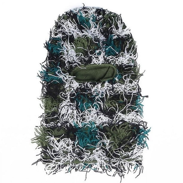 Pasamontañas desgastado - Tejido de punto, de invierno, resistente al viento, para hombre y mujer.