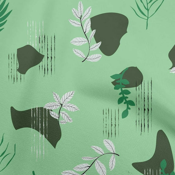 oneOone Rayon Sea Green Fabric Abstracts Craft Projects Decor Fabric Printed By The Yard 56 Inch Wide