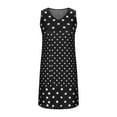 thumbnail image 5 of Njagoc3 Plus Size Womens Sleeveless Polka Dot Flowy Mini Dress for Beach Vacations & Weekend Escapes, 5 of 6
