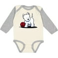 thumbnail image 3 of Inktastic Westie with Ball Boys or Girls Long Sleeve Baby Bodysuit, 3 of 5