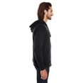 thumbnail image 3 of Unisex Triblend French Terry Full-Zip - BLACK SOLID - 3XL, 3 of 3