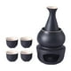thumbnail image 1 of Juego de sake de cerámica con olla calentadora, botella de sake tradicional, 4 tazas de bebida de sake, cerámica de para regalo, 1 of 9