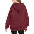 thumbnail image 6 of Atogsazn Kids Girls Oversized Hoodie Children Loose Fit Pullover Sweatshirt Long Sleeve Sweater Fall Winter Clothes Tops Red 10-11Years Fashion, 6 of 6
