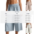 thumbnail image 7 of BLCHUNen Wide Leg Pants Woman Capris Ruched Elastic Waisted Summer Breathable Travel Loose Casual Crop Pants with Pockets, 7 of 7