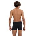 thumbnail image 2 of ellesse Bóxers para hombre, paquete de 6 - AMBRIA, bañadores, cintura con logotipo, color liso Negro (Mono) XL (X-Large), 2 of 5