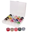 thumbnail image 4 of 25 bobinas de hilo de coser negro con caja de bobina para de coser doméstica Sunnimix Bobinas y hilo de coser, 4 of 7