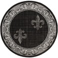 thumbnail image 1 of United Weavers Bristol Lilium Grey Round Rug Round, 1 of 1