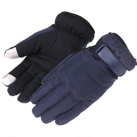 landege Unisex Ski Gloves Touch Screen Finger Gloves Winter Gloves Warm Hands Protection Costume for Outdoor Climbing Hiking (Dark Blue)