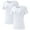 White, variant on Womens 2 Pack Crew Neck T-Shirts Short Sleeve Summer Tops Fashion Basic Tees White Size Small