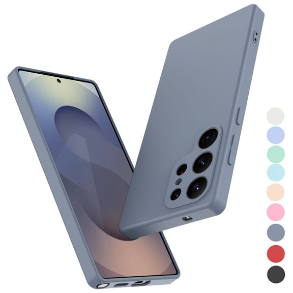 Galaxy S25 Ultra Case, Takfox Samsung Galaxy S25 Ultra 6.9" Basic Case [Frosted] Shockproof Case Liquid Silicone Gel Rubber Soft TPU Anti-slip Bumper Thin Matte Slim Phone Case Covers,Grey