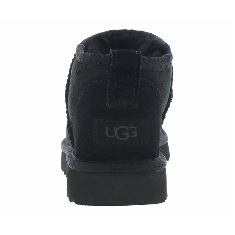 UGG Women's Classic Ultra Mini Short Boots in Black - Walmart.com