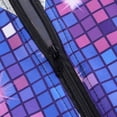 thumbnail image 6 of yboeqw Unisex 80s Retro Shiny Color Block Tracksuit Full Zip Stand Collar Jacket and Cuffed Jogger Pants Vintage Disco Couple Theme Party Costume Outfit, 6 of 9