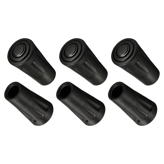 Uxcell Climbing Ski Cane Replacement Caps Ends Tip Protectors Accessories Trekking Pole Tips 6 Pack