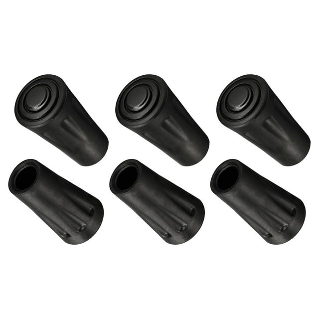 Unique Bargains Embouts de Canne de Ski d'Escalade de Rechange, Embouts Protecteurs de Pointe, Accessoires, Embouts de Poteau de Randonnée, Lot de 6