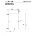 thumbnail image 2 of Kingston Brass SCC6033 Edenscape 32-7/16 Inch Freestanding Pedestal 2-Tier L-Shape Towel Rack in Antique Brass, 2 of 5