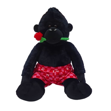 Jumbo Gorilla Plush, Black, 25", Valentine's Day by Way To Celebrate