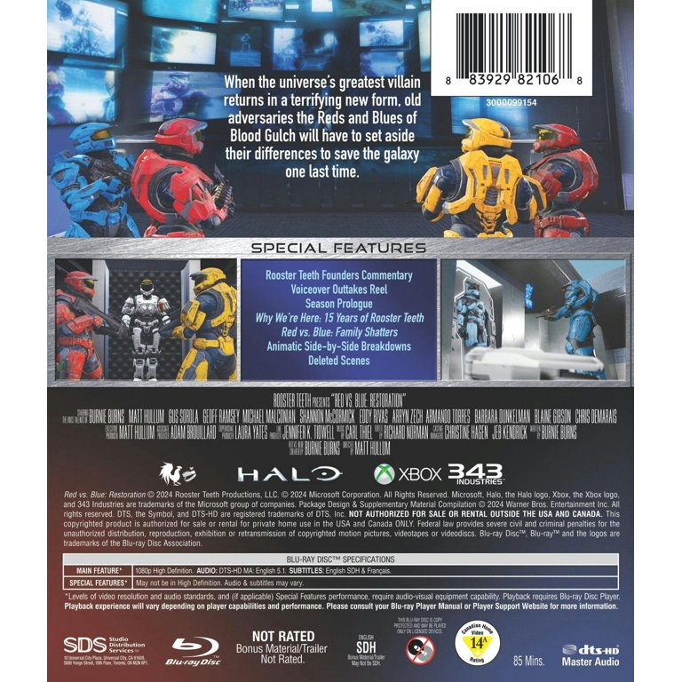 Red vs. Blue: Restoration [Blu-ray] - Walmart.com