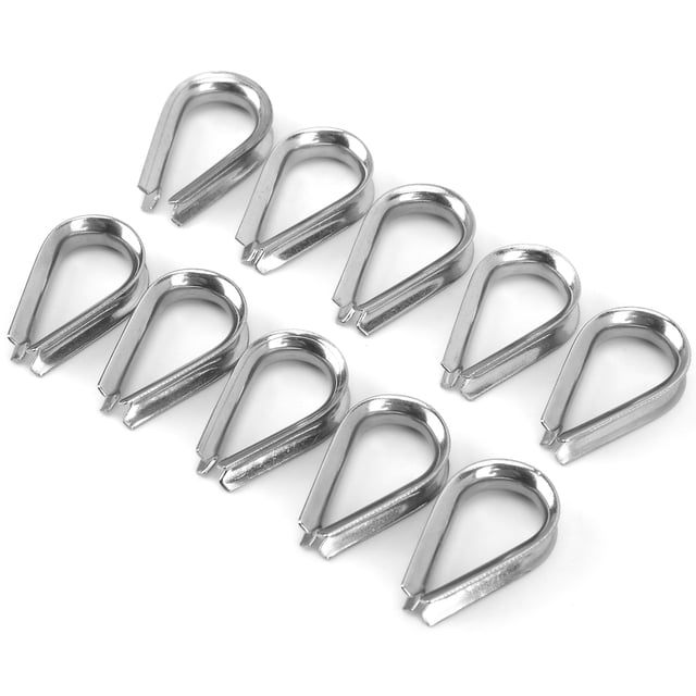 Abrazadera De Cuerda De Alambre Para Barcos, Abrazadera De Cuerda De Alambre Marino Anillo Protector Cuerda De Alambre De Acero Inoxidable Para Barcos Para Aparejos Industriales ANGGREK Otros
