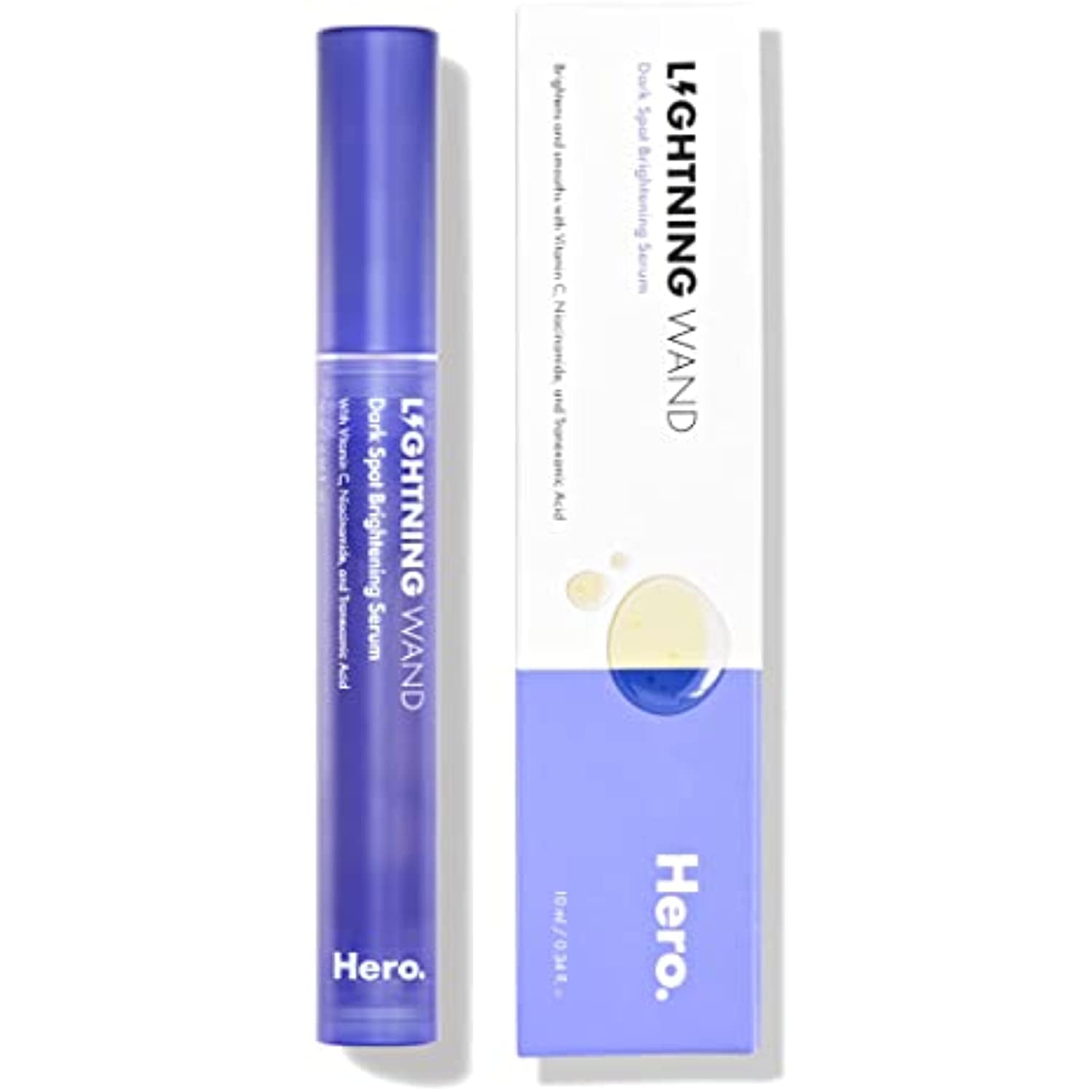 Lightning Wand from Hero Cosmetics - Brightening Serum for Fading Post-Blemish Dark Spots with Botanicals, Fragrance and Paraben Free (10 ml, 0.34 fl oz)