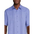 thumbnail image 4 of Cafe Luna Men’s Woven L-Shaped Print Short Sleeve Shirt, 4 of 5