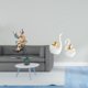 thumbnail image 2 of Figura de con forma de cisne, escultura decorativa de mesa, pieza de cerámica y resina. Diseño creativo, ideal para decoración del hogar, regal, 2 of 8