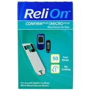 ReliOn Confirm Micro Blood Glucose Test Strips, 50 Count