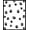 Black White, Pattern 15, variant on ODIKA Round Print Bordered Feline Motif Symmetrical Track Whimsical Non-Slip Chair-Friendly for Home Office, Gaming Room, Under Desk