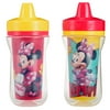 Disney Minnie Mouse Insulated Hard Spout Sippy Cups With One Piece Lid, 9 Oz, 2 Pk
